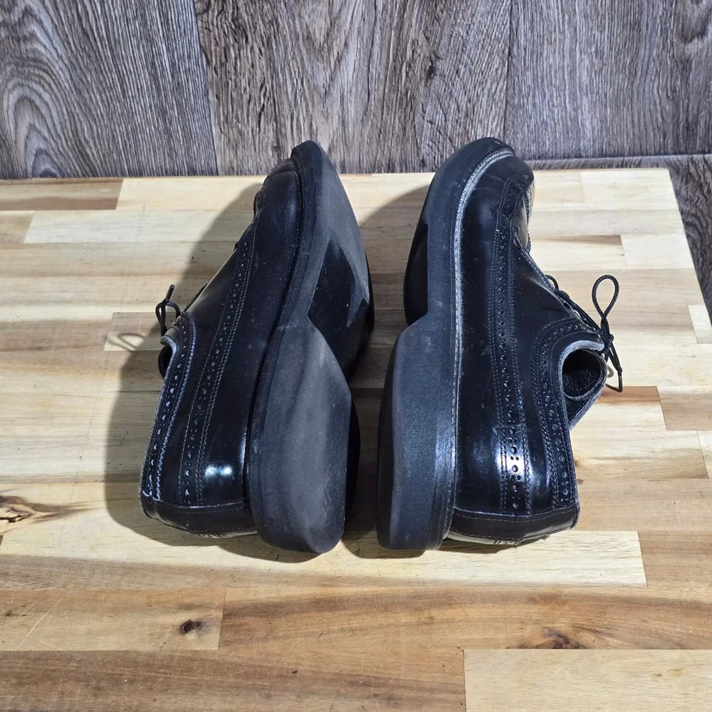 Stuart‎ McGuire 8 D Spring-Step Cushion Black Wingtip Brogue Oxford Made in USA